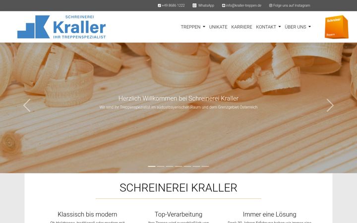 Screenshot of kraller-treppen.de