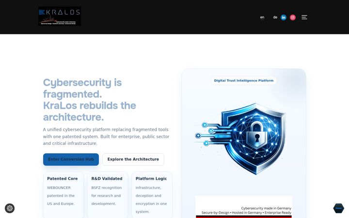 Screenshot of kralos.eu