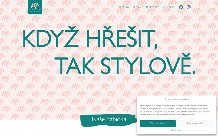 Screenshot of kralovstvimakronek.cz