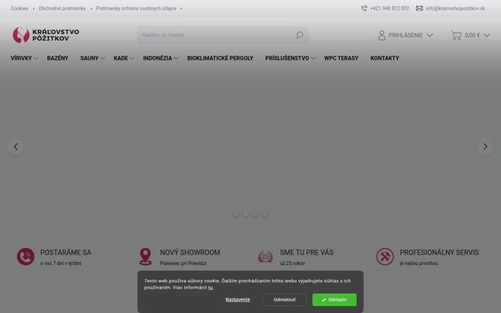 Screenshot of kralovstvopozitkov.sk
