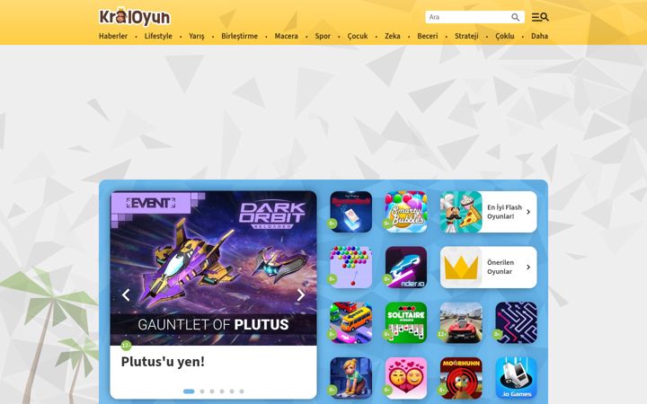 Screenshot of kraloyun.com
