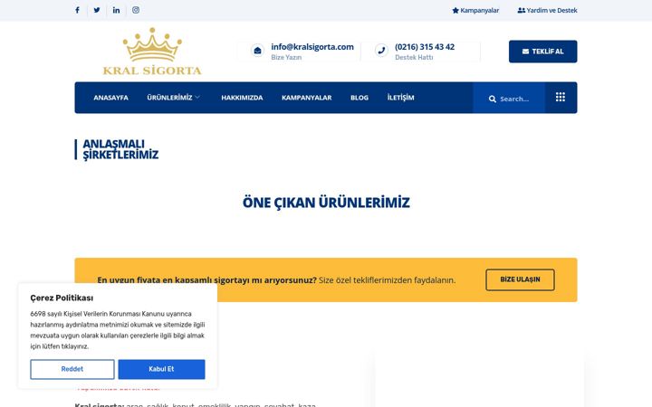 Snímek obrazovky kralsigorta.com