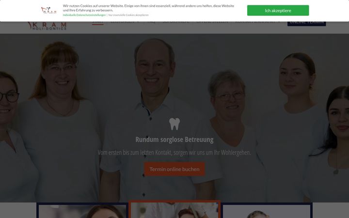 Screenshot of kram-holi-dontics.de