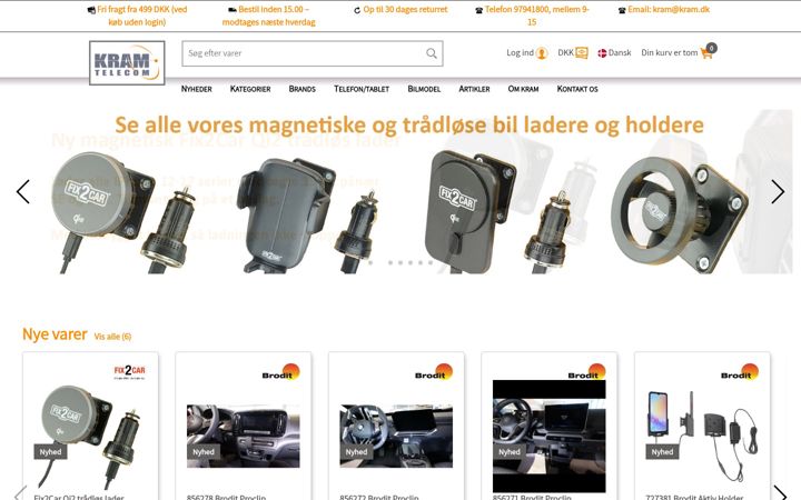 Screenshot of kram.dk