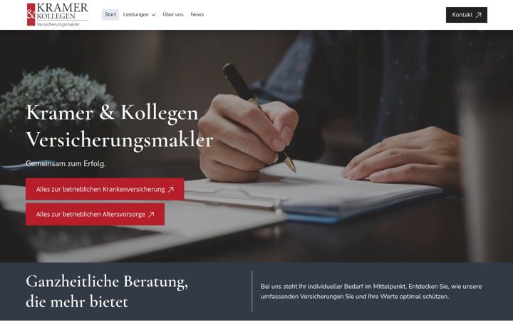 Screenshot of kramer-emden.de