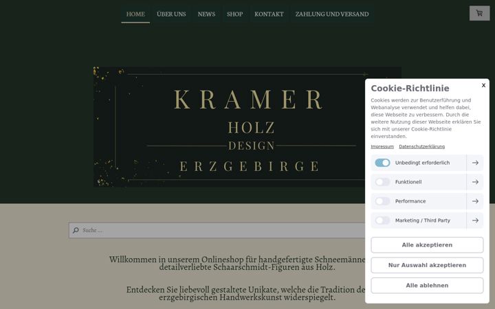 Screenshot of kramer-holz-design.de