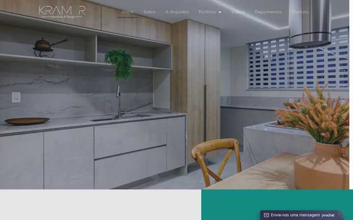 Screenshot of kramerarquitetura.com.br