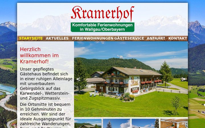 Screenshot of kramerhof.net