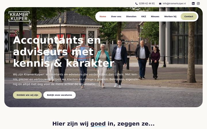 Screenshot of kramerkuiper.nl