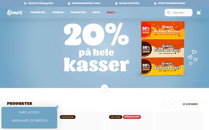 Screenshot of kramersprotein.dk