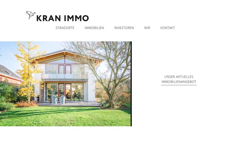 Screenshot of kran-immo.de