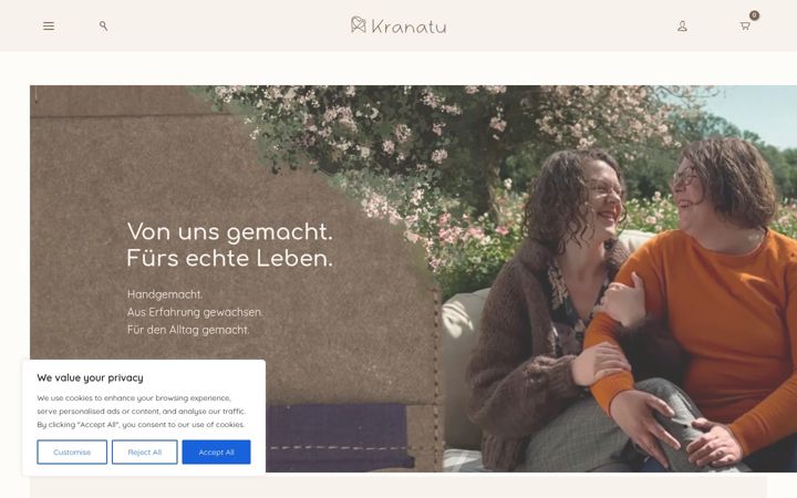 Skærmbillede af kranatu.com
