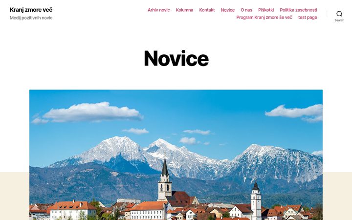 Screenshot of kranjzmorevec.si