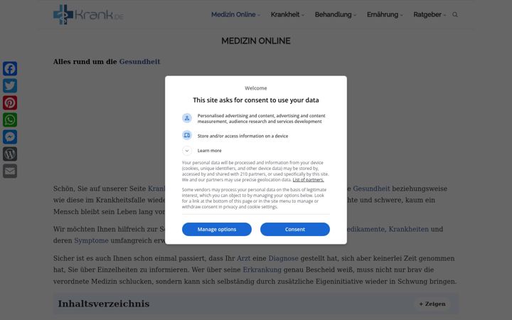 Screenshot of krank.de
