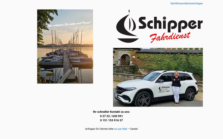 Screenshot of krankenfahrdienst-schipper.de