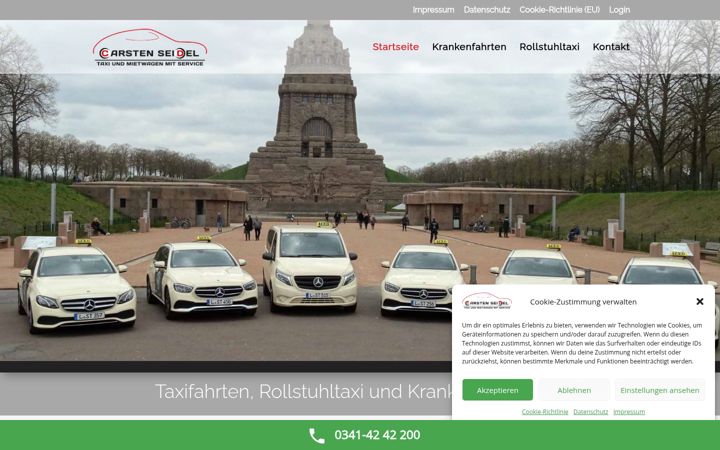 Screenshot of krankenfahrten-taxi.de