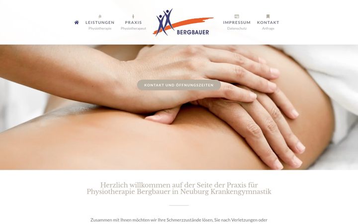 Screenshot of krankengymnastik-bergbauer.de