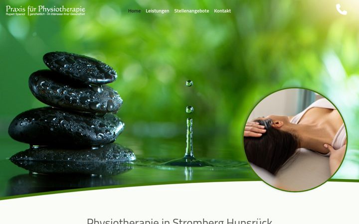 Screenshot stránky krankengymnastik-stromberg.de