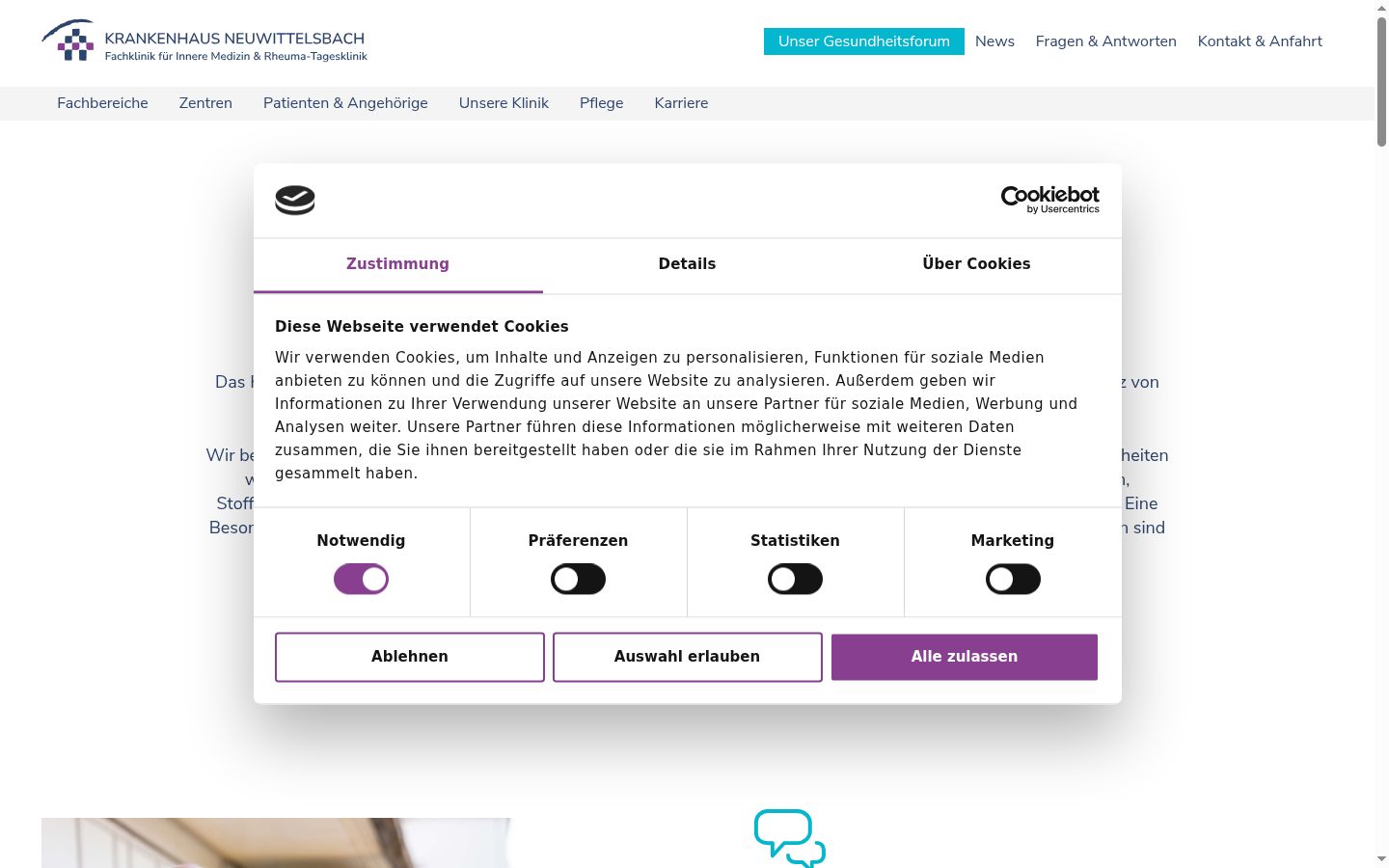Sutikimo reklamjuostės, rodytos prieš bet kokią sąveiką, ekrano kopija