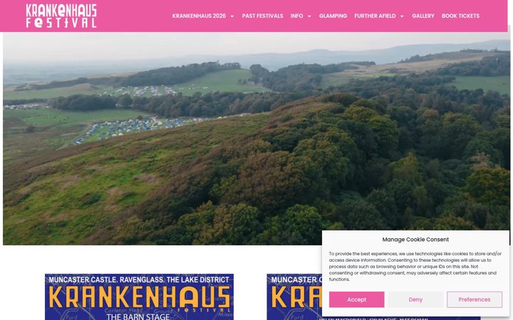 Screenshot of krankenhausfestival.com