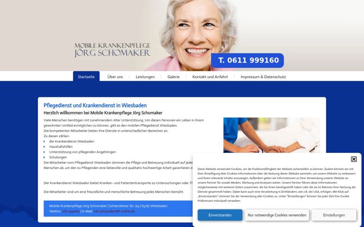 Skærmbillede af krankenpflege-wiesbaden.com