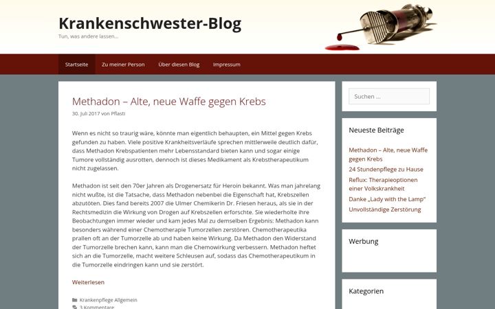 Screenshot of krankenschwester-blog.de