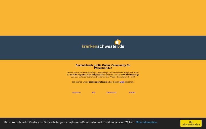 Screenshot of krankenschwester.de