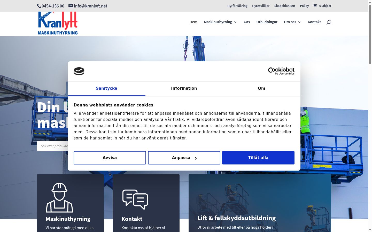 Sutikimo reklamjuostės, rodytos prieš bet kokią sąveiką, ekrano kopija