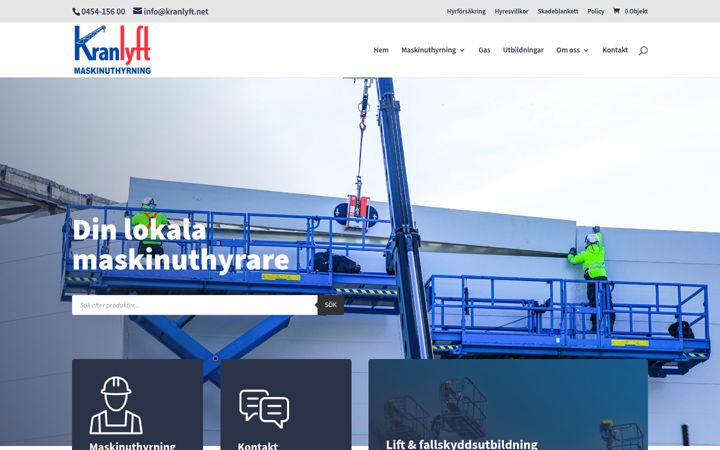 Screenshot of kranlyft.net