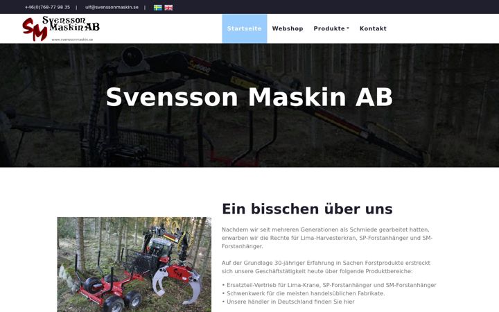 Screenshot of kranschwenkwerk.de