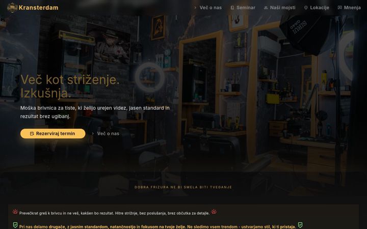 Screenshot of kransterdam-brivnica.si