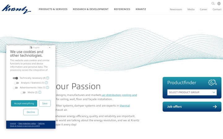 Screenshot of krantz.de