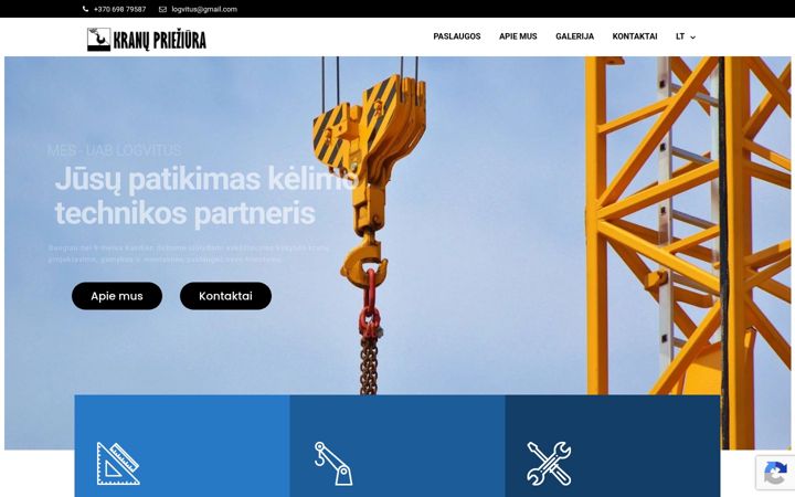 Screenshot of kranuprieziura.lt