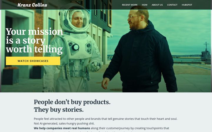 Screenshot of kranzcollins.com