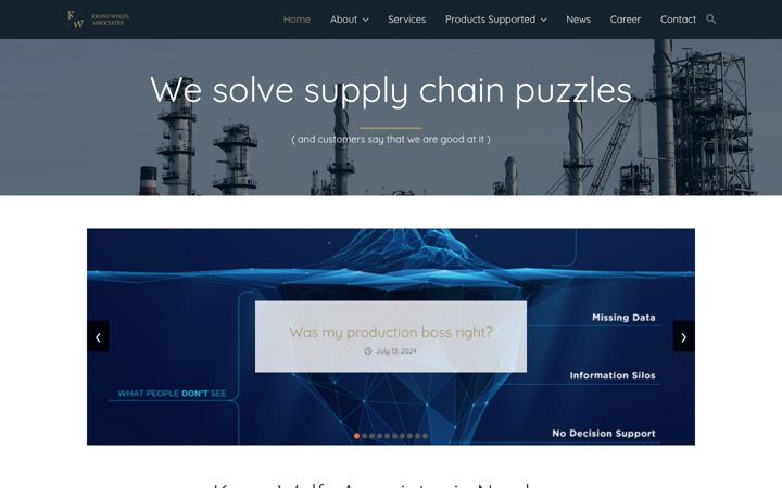 Screenshot of kranzwolfe.com