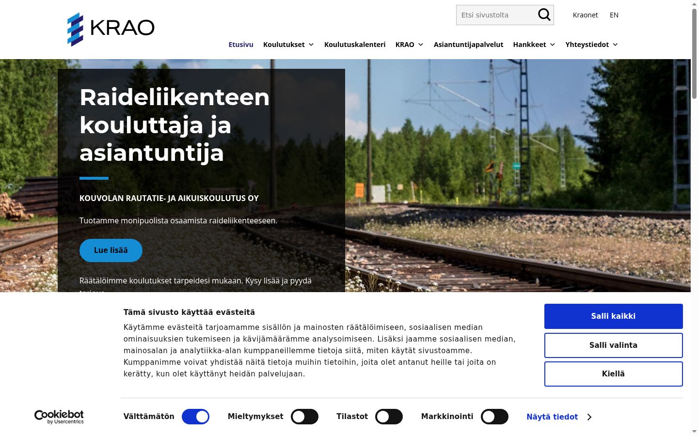 Sutikimo reklamjuostės, rodytos prieš bet kokią sąveiką, ekrano kopija