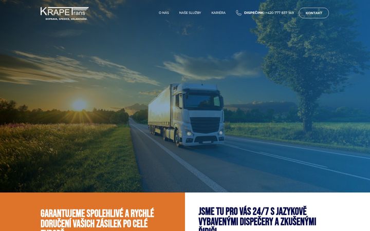 Screenshot of krapetrans.cz