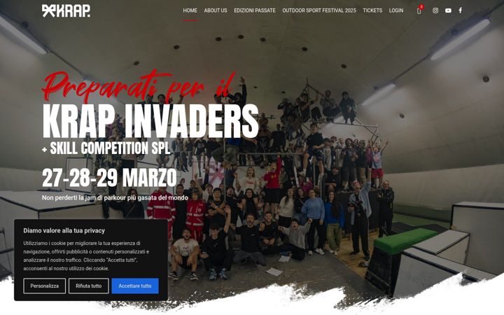 Snímek obrazovky krapinvaders.com