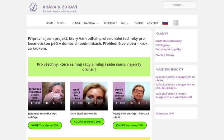 Skærmbillede af krasa-zdravi.com