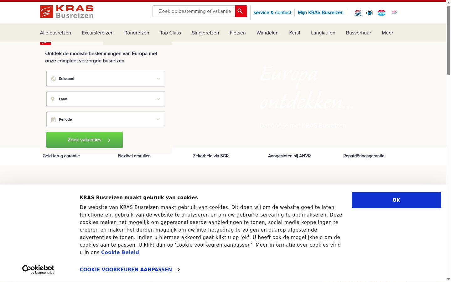 Snímka obrazovky banera súhlasu zobrazeného pred akoukoľvek interakciou