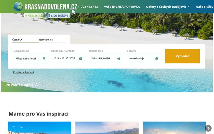 Screenshot of krasnadovolena.cz