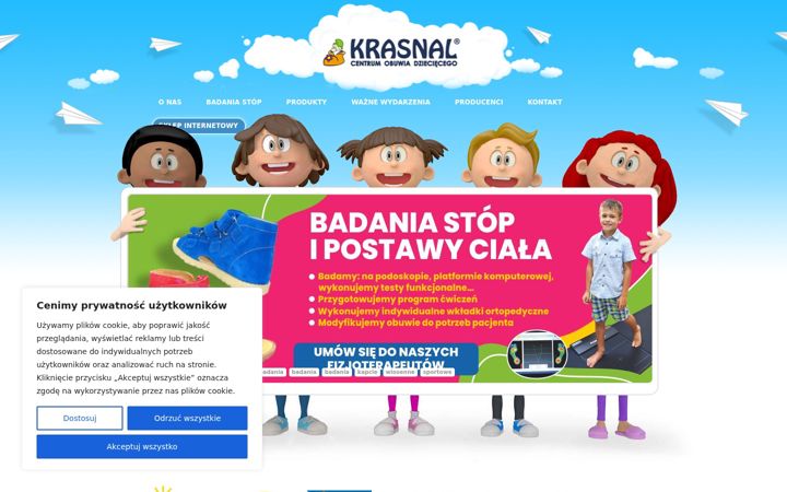 Screenshot of krasnalbydgoszcz.pl