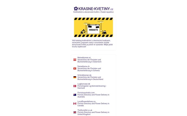 Screenshot of krasne-kvetiny.cz