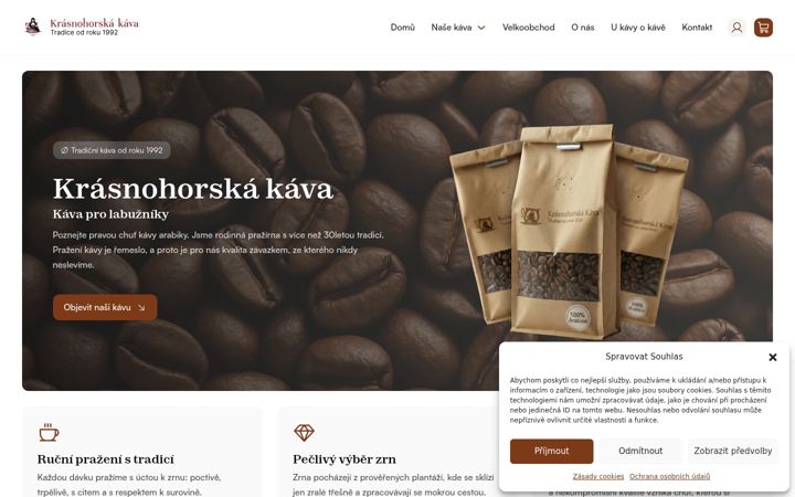 Screenshot of krasnohorskakava.cz