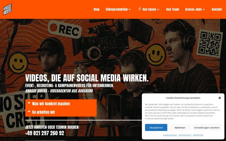 Screenshot of krassevideos.de