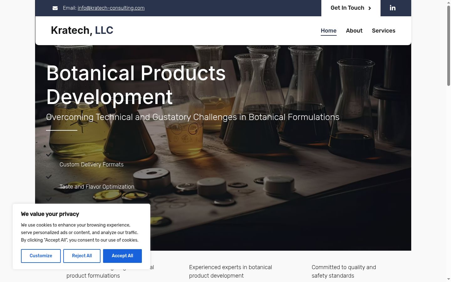 Captura de ecrã do banner de consentimento apresentado antes de qualquer interação