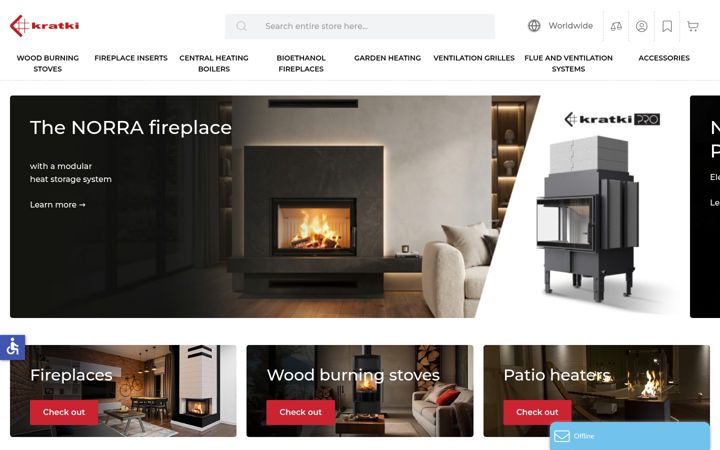 Screenshot of kratki.com