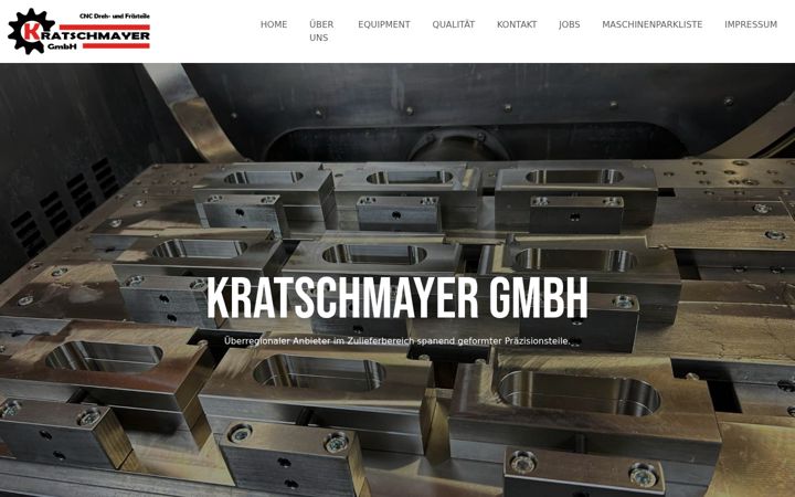 Screenshot of kratschmayer-gmbh.de