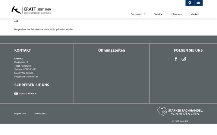 Screenshot of kratt-radolfzell.de