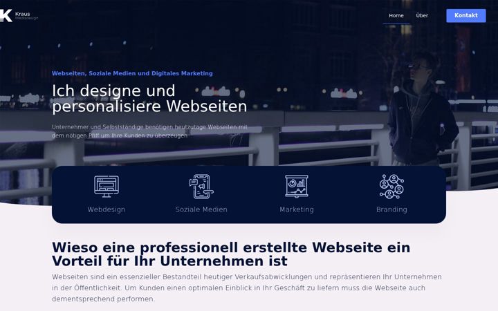 Screenshot of kraus-mediadesign.de
